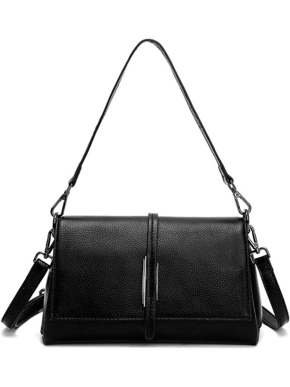 Stylish Women's Genuine Leather Crossbody Shoulder Bag - Classic Handbag Purse